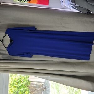 Long royal blue dress